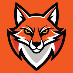 Fototapeta premium Retro Fox Design Illustration