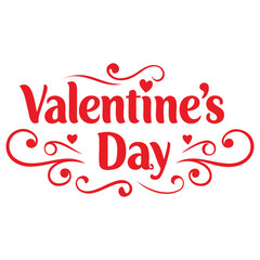 "Romantic Valentine's Day Vector Calligraphy"