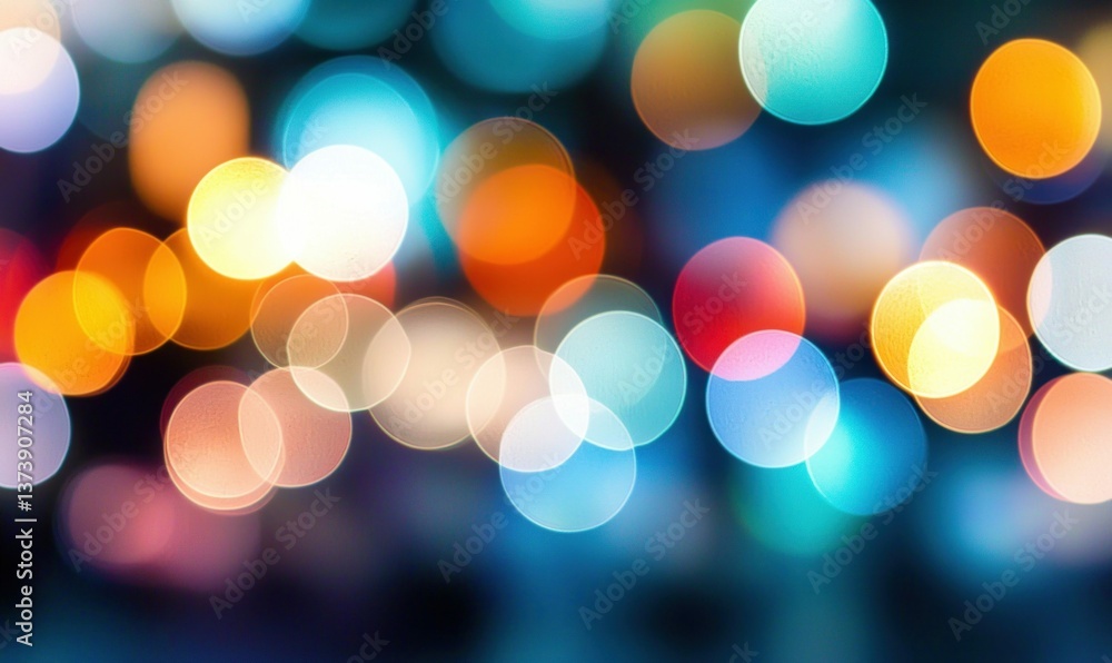 Poster colorful bokeh lights create a dreamy and abstract background perfect for festive designs.