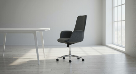 Office chair in modern workspace