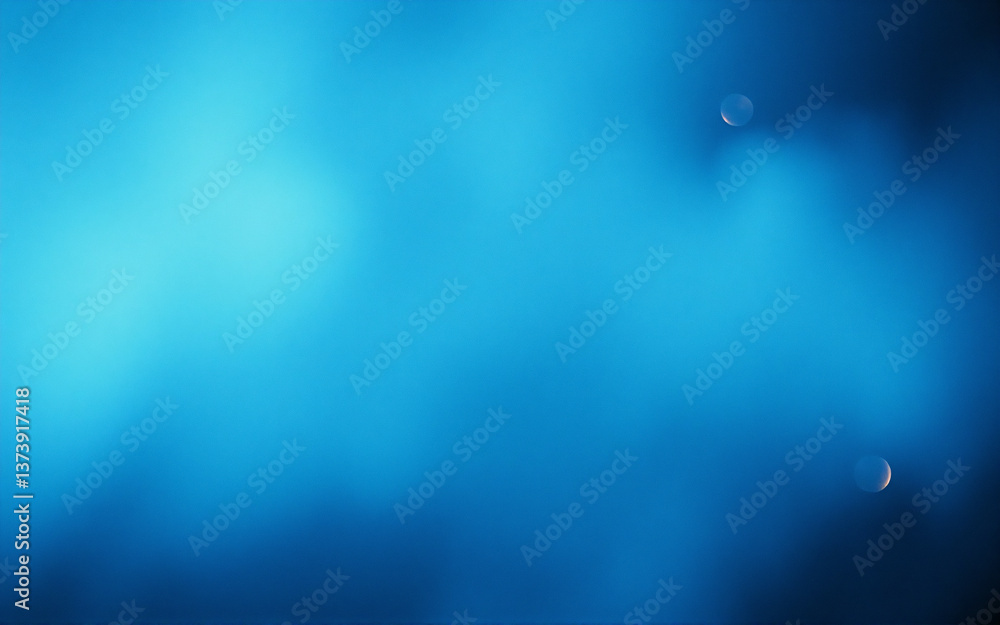 Poster soft blue gradient background with bokeh lights. blurred and dreamy, creating a tranquil and etherea
