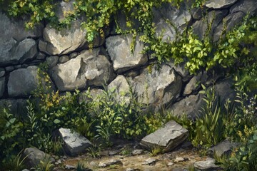 Random backdrop vegetation outdoors nature.