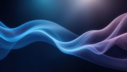 Fototapeta premium Flowing waves of light abstract digital art vivid colors modern environment ethereal viewpoint concept of motion and energy