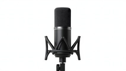 microphone on white background