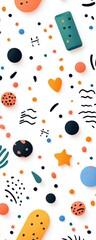 Colorful geometric patterns abstract design digital art modern aesthetic creative environment vibrant viewpoint