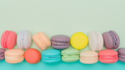 Obraz premium カラフルで素敵なマカロン