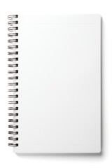Blank spiral notebook backgrounds diary white.