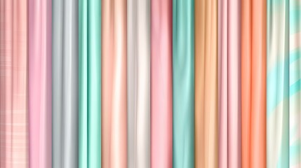 Obraz premium Colorful Fabric Drapery Textures for Interior Design and Decoration