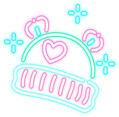 Glow baby hat icon illustration