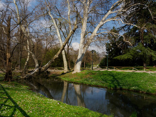 Parco Sempione in Milan, Italy, at March