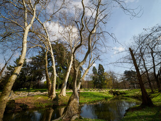 Parco Sempione in Milan, Italy, at March