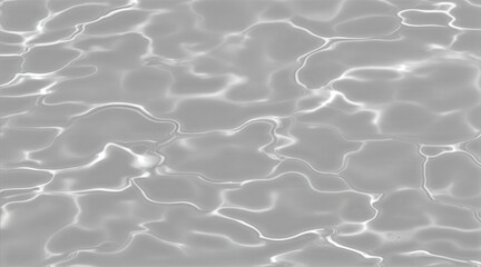 Obraz premium Abstract grayscale water surface texture, intricate light and shadow patterns, rippling reflections, smooth fluid texture, monochrome gradient, modern minimalist design, high detail.