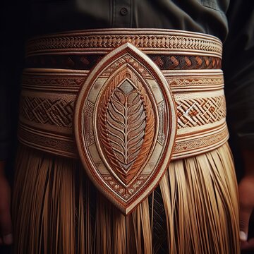 Tongan Ta ovala A woven Ta ovala mat worn around the waist symbo