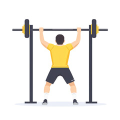 A man lifting weights at the gym, showcasing strength and determination while exercising. Ideal for fitness-related content or motivational themes.