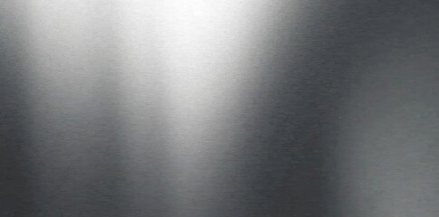 Fototapeta premium Brushed steel plate with a sleek and reflective surface, perfect for industrial backgrounds or textures, reflective, plate