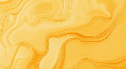 Fototapeta premium Vibrant yellow golden abstract background with smooth flowing swirl texture