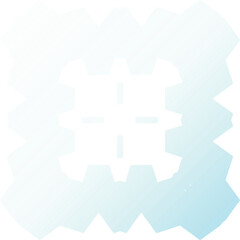 Fototapeta premium Elegant Blue Gradient Icon – Versatile Symbol with a Sleek & Modern Touch