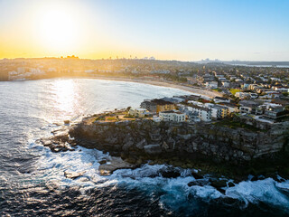 Syney Bondi Beach Sunset, Sydney Australia