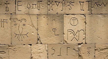 Obraz premium ancient egyptian hieroglyphics