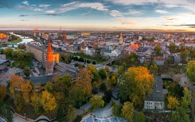 centrum Opola z Wieżą Piastowską