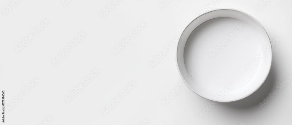 Poster 3d rendering of a white oval-shaped object on a plain white background. the object appears to be mad