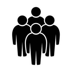 Symbol, ikona ludzi. Plik wektorowy.