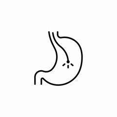 gastroscopy examination icon sign vector