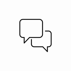 Fototapeta premium messaging app icon sign vector