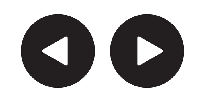 black and white & coloring button music button set. Play button icon set. Start symbol vector illustration isolated. EPS 10.