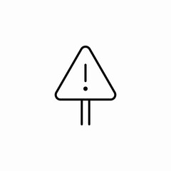 road alert icon sign vector