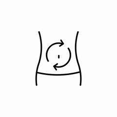 stomach function icon sign vector