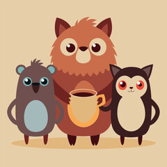 A collection-of-cute-and-humorous-animals include. 