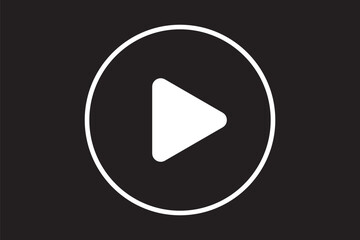 Play icon. Play icon set. Play button icon. Play icon vector. Video player icon silhouette vector illustration on transparent background. EPS 10