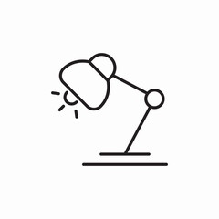 adjustable lamp icon sign vector