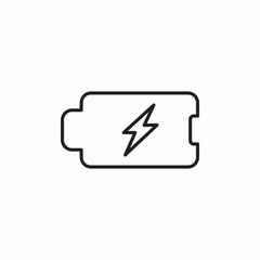 battery charge icon sign vector