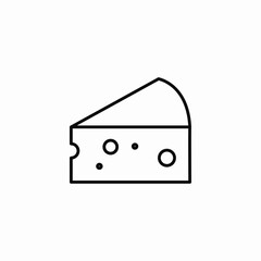 cheese food icon sign vector