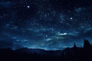 Stars with sky night landscape outdoors.