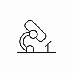 microscope view icon sign vector