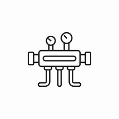 system pressure icon sign vector