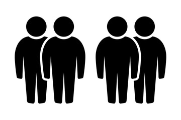 Symbol, ikona ludzi. Plik wektorowy. © robert6666