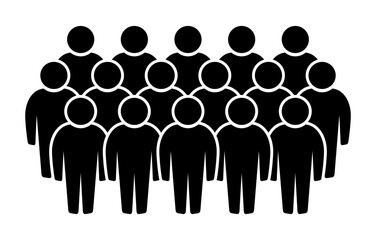 Symbol, ikona ludzi. Plik wektorowy.