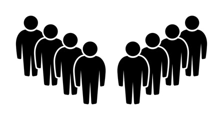 Symbol, ikona ludzi. Plik wektorowy. © robert6666