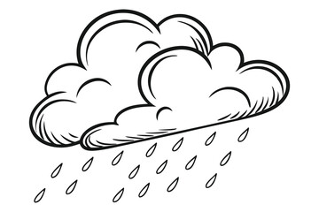 Heart-shaped cloud vector art symbolizes love in the sky