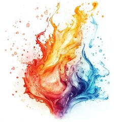 Fototapeta premium splash, water, paint, fire, drop, color, grunge, liquid, ink, illustration, vector, design, art, bubble, splatter, texture, stain, dirty, watercolor, splat, spray, droplet, drip, backdrop, colorful, s