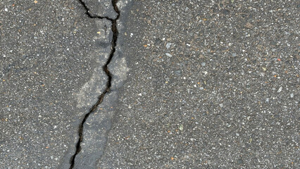 asphalt texture with crack