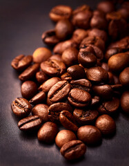 Naklejka premium Coffee beans isolated , Generated image
