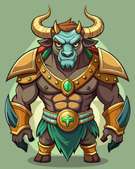 Greek mythology Minotaur vector file