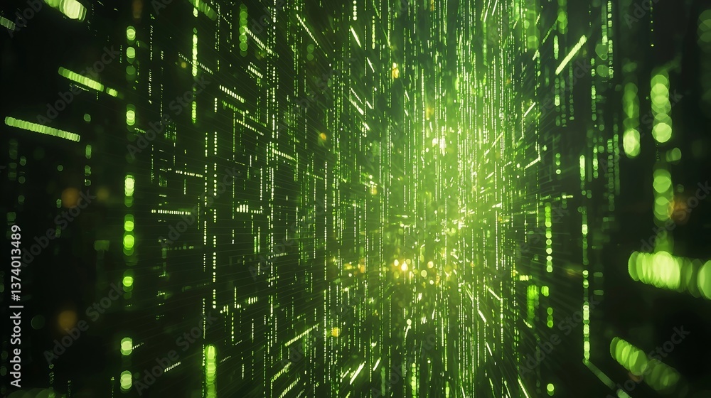 Poster futuristic hud ui simulation template concept for 4k motion data transfer, set against a green ai an