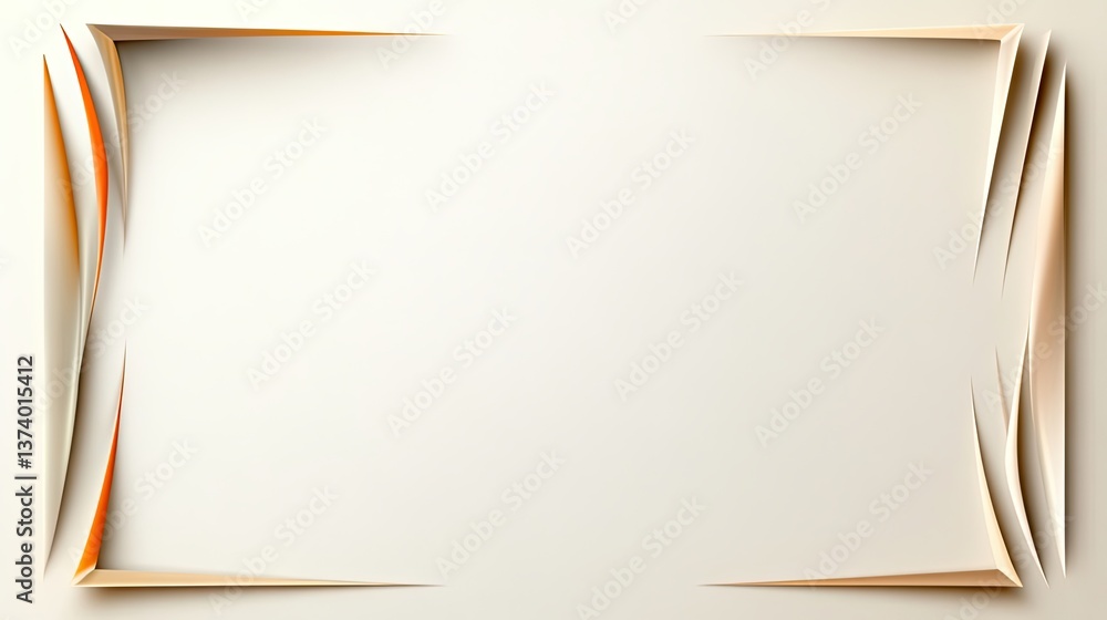 Poster a clean, minimalist border with evenly spaced lines, perfect for framing text or images in professio
