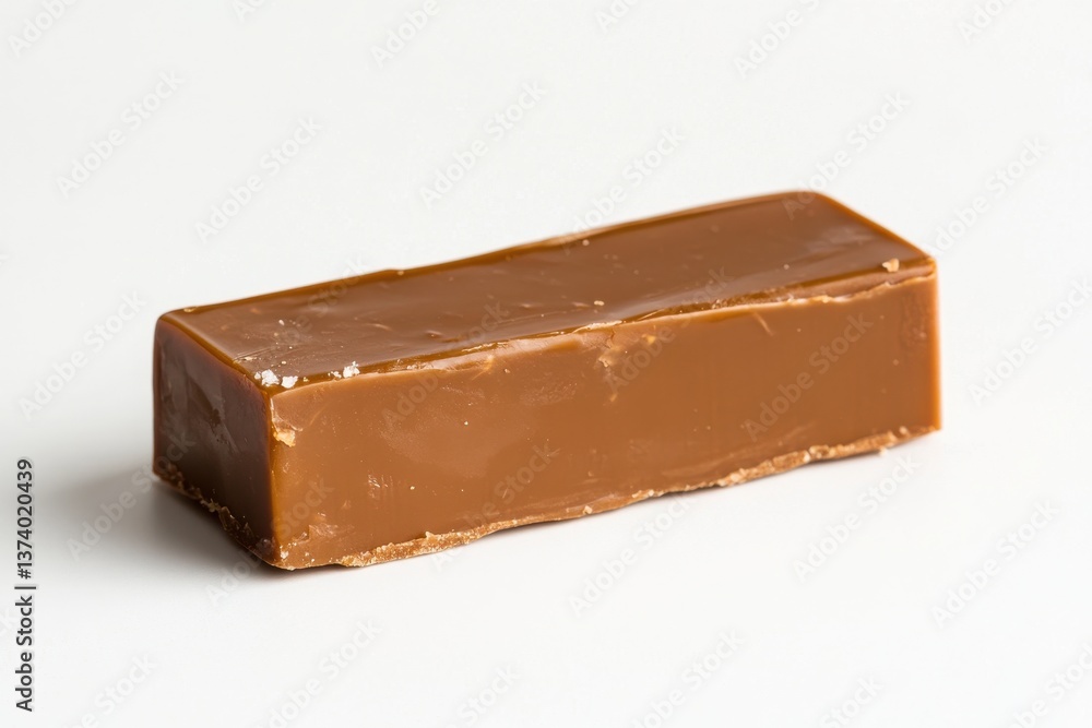Poster chocolate candy bar displayed on a clean surface highlighting its glossy texture and smooth appearan